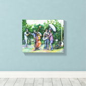 Mama Never 警告 About Tuba Players キャンバスプリント (インサイチュ (ウッドフロア))