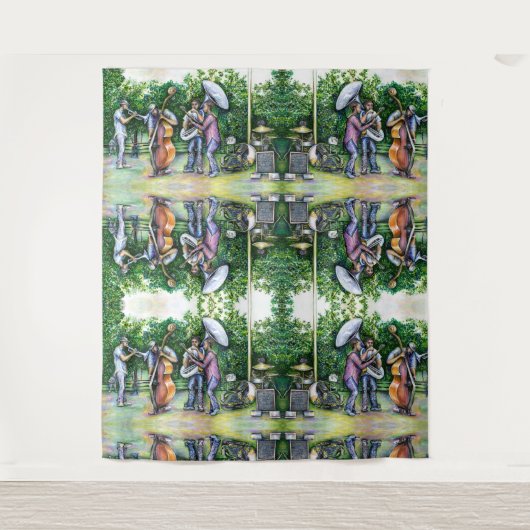 Mama Never 警告 About Tuba Players タペストリー (正面)