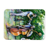 Mama Never 警告 About Tuba Players マグネット (横)