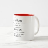 Mama niemand kan jouw plek overnemen mok ツートーンマグカップ (正面右)