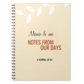 Mama Notes from our Days Mom Daughter Son Gift ノートブック (正面)