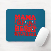Mama Of A Heart Warrior Chd Awareness Heart Diseas マウスパッド (マウス)