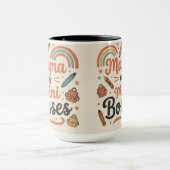 Mama of mini bosses Mom Life Cute Mama gift マグカップ (中央)