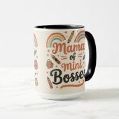 Mama of mini bosses Mom Life Cute Mama gift マグカップ (正面右)