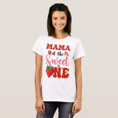 Mama Of Sweet One Strawberry Frist 1th Birthday Gi Tシャツ (正面フル)