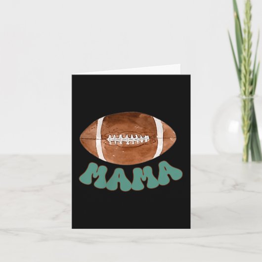 Mama Of The 1 Year Old Football Birthday Boy Famil カード (正面)