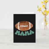 Mama Of The 1 Year Old Football Birthday Boy Famil カード (黄色い花)