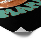 Mama Of The 1 Year Old Football Birthday Boy Famil ポスター (角)