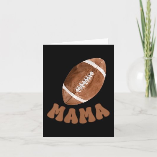 Mama Of The 1 Year Old Football First Birthday Boy カード (正面)