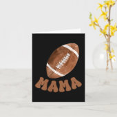 Mama Of The 1 Year Old Football First Birthday Boy カード (黄色い花)