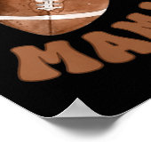 Mama Of The 1 Year Old Football First Birthday Boy ポスター (角)