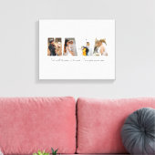 Mama Photo Collage 4写真 |母の日の贈り物 キャンバスプリント (インサイチュ (リビング))