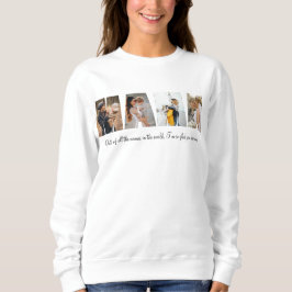 Mama Photo Collage Sweatshirt for Mother's day スウェットシャツ