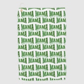 MAMA QUEEN OF THE GREEN オリジナルレディース ゴルフタオル (正面)