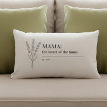 Mama Quote Heart of the Home Minimalist