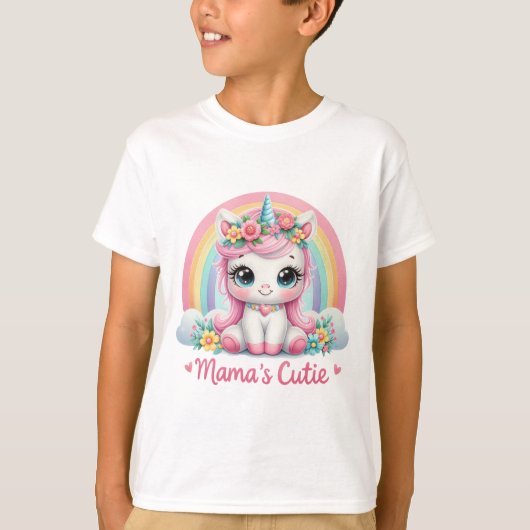 Mama’s Cutie Cat Illustration Tシャツ (正面)