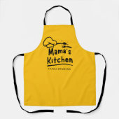 Mama’s Kitchen Lady Chef Personalized エプロン (正面)