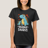 Mama Saurus Fun Gift for mom Tシャツ (正面)