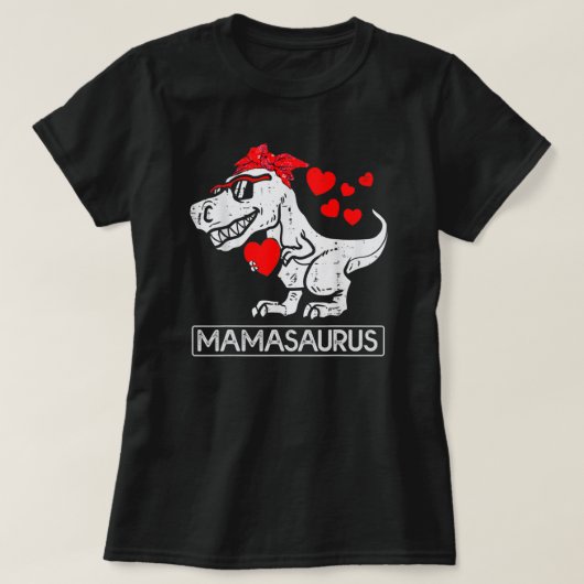 Mama Saurus Mother Saurus Mothers Day Mom Womens Tシャツ (デザイン正面)