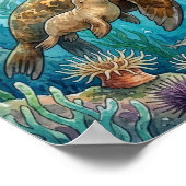 Mama Sea Lion and Pup Nursery ポスター (角)