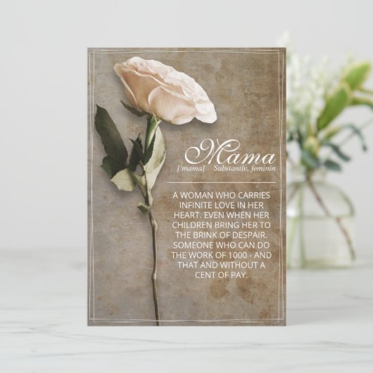 Mama - simply irreplaceable - vintage (スタンド正面)