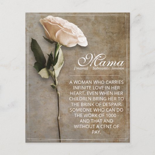 Mama - simply irreplaceable - vintage (正面)