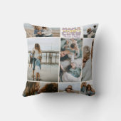 Mama Snuggle Crew Floral 8 Photo Collage クッション (裏面)