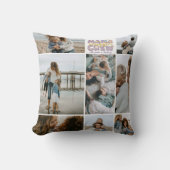 Mama Snuggle Crew Floral 8 Photo Collage クッション (正面)