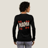 Mama Strong: 4つの赤いリボンと強い心 Tシャツ (背面全体)