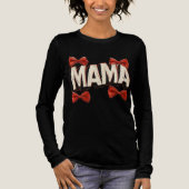 Mama Strong: 4つの赤いリボンと強い心 Tシャツ (正面)