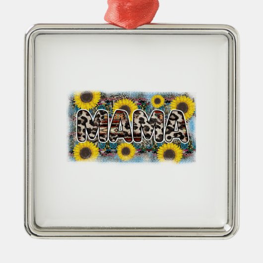 Mama Sunflower メタルオーナメント (正面)