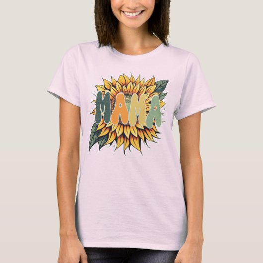 MAMA Sunflower Tシャツ (正面)