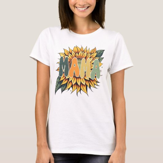 MAMA Sunflower Tシャツ (正面)