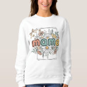 Mama Sweatshirt Stylish Mom Pullover Perfect Gift スウェットシャツ (正面)