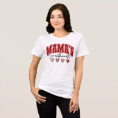 Mama Sweethearts – Cute Pink Hearts Valentine’s  トライブレンドＴシャツ (正面全面)