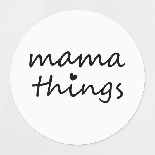Mama Things First Mothers Day New Mom ラベル (デザイン2)