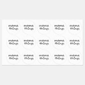 Mama Things First Mothers Day New Mom ラベル (シート)