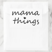 Mama Things First Mothers Day New Mom 長方形シール (バッグ)