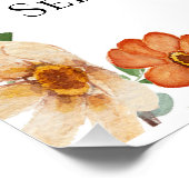 Mama to Bee赤ちゃんシャワー歓迎サイン光沢のあるポスター ポスター (コーナー)