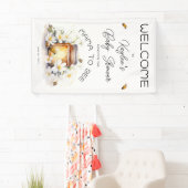 Mama to Bee Flowers and Bees Honey Baby Shower 横断幕 (インサイチュ)
