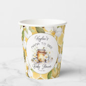 Mama to Bee Flowers and Bees Honey Baby Shower 紙コップ (正面)