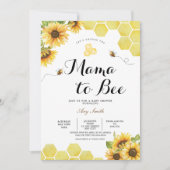 Mama to Bee Wildflower Baby Shower  招待状 (正面)