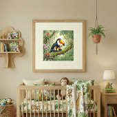 Mama Toucan and Chicks Nursery ポスター