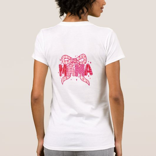 Mama Valentine PNG Sublimation Design Tシャツ (裏面)