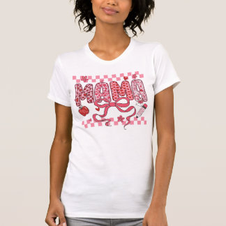 Mama Valentine Teacher PNG Tシャツ
