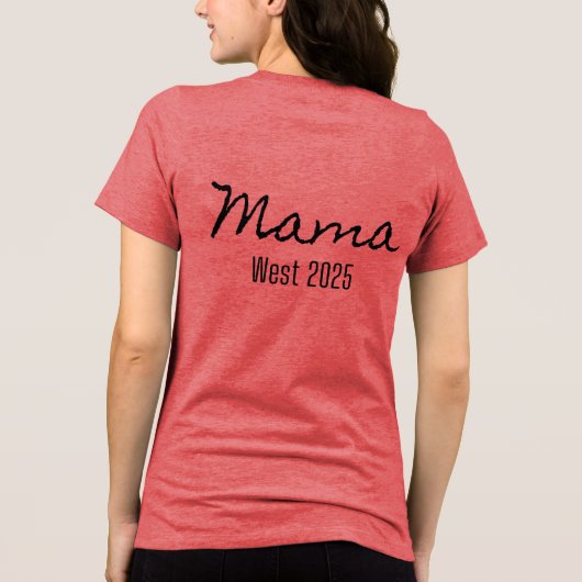 Mama west 2025 Tシャツ (裏面)