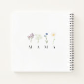 Mama Wild Floral Mother’s Day or Birthday Gift ノートブック (裏面)