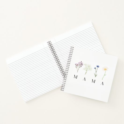 Mama Wild Floral Mother’s Day or Birthday Gift ノートブック (内部)