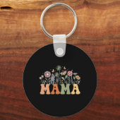 Mama Wildflower Floral Birthday Baby Shower New Ma キーホルダー (正面)