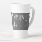 Mama Wildflower Mother's Day Gift カフェラテマグ (右アングル)